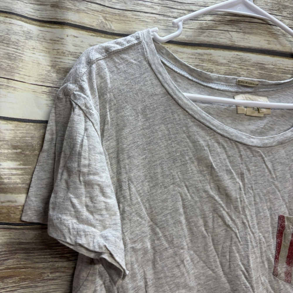 Ralph Lauren Denim & Supply women's Medium gray flag pocket tee Shirt - Picture 5 of 5